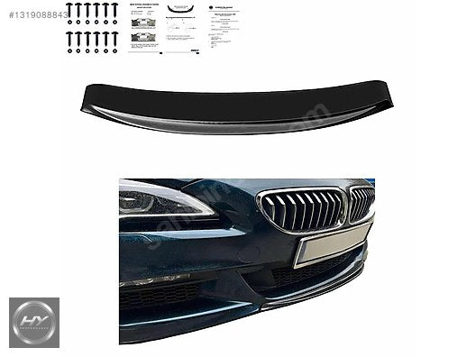 BMW 6 Serisi F06 F12 F13 M 13-18 Ön Tampon Eki Lip Piano Black