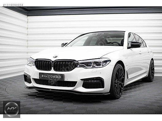 BMW 5 Serisi G30 M Paket 17-20 Piano Black Ön Tampon Alt Eki Lip