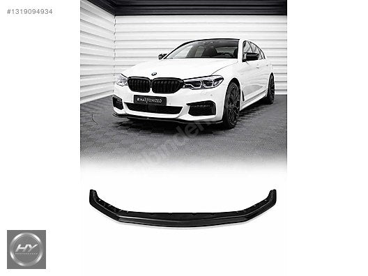 BMW 5 Serisi G30 M Paket 17-20 Piano Black Ön Tampon Alt Eki Lip
