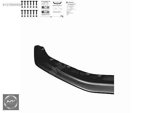 BMW 5 Serisi G30 M Paket 17-20 Piano Black Ön Tampon Alt Eki Lip