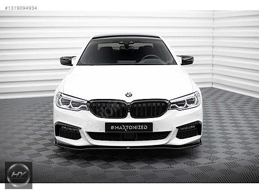 BMW 5 Serisi G30 M Paket 17-20 Piano Black Ön Tampon Alt Eki Lip