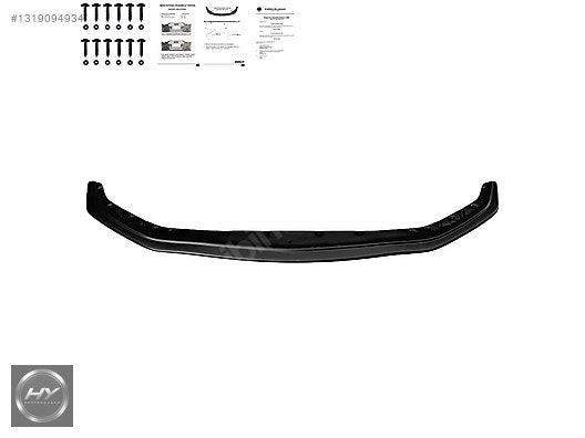 BMW 5 Serisi G30 M Paket 17-20 Piano Black Ön Tampon Alt Eki Lip