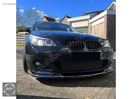 BMW 5 Serisi E60 E61 M Sport 03-10 Ön Tampon Eki Lip Piano Black