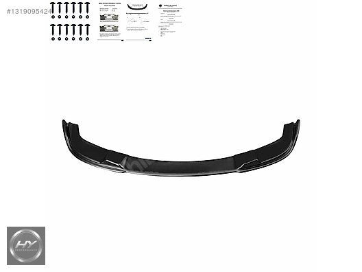 BMW 5 Serisi E60 E61 M Sport 03-10 Ön Tampon Eki Lip Piano Black