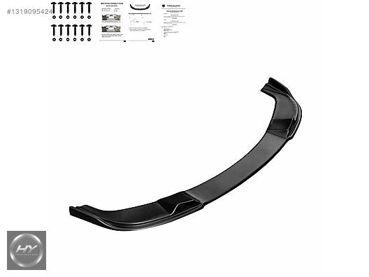BMW 5 Serisi E60 E61 M Sport 03-10 Ön Tampon Eki Lip Piano Black