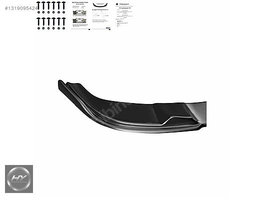 BMW 5 Serisi E60 E61 M Sport 03-10 Ön Tampon Eki Lip Piano Black