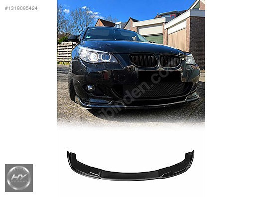 BMW 5 Serisi E60 E61 M Sport 03-10 Ön Tampon Eki Lip Piano Black