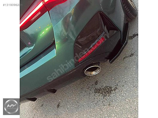 BMW i4 G26 2021+ Uyumlu Piano Black Arka Tampon Yan Flap Seti