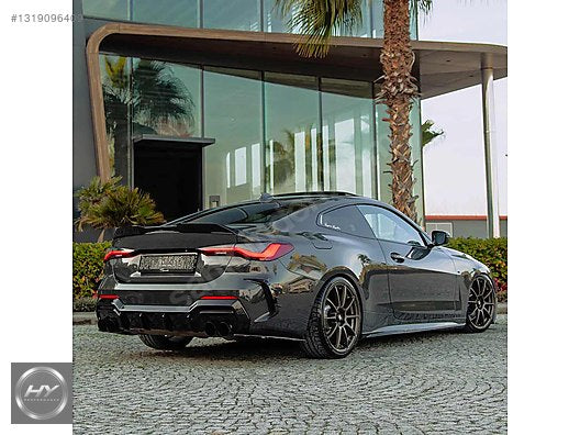 BMW 4 Serisi G22 G23 2020+ Arka Tampon Yan Flap Seti Piano Black