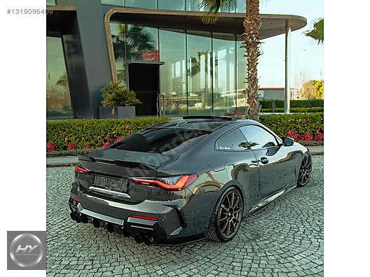 BMW 4 Serisi G22 G23 2020+ Arka Tampon Yan Flap Seti Piano Black
