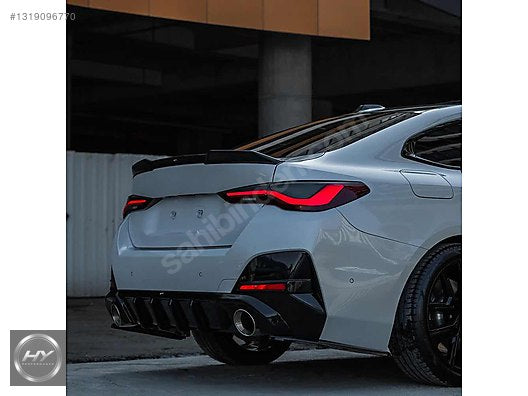 BMW 4 Serisi G26 Gran Coupe Arka Tampon Eki Difüzör Piano Black