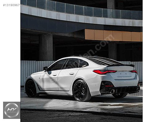 BMW 4 Serisi G26 Gran Coupe Arka Tampon Eki Difüzör Piano Black