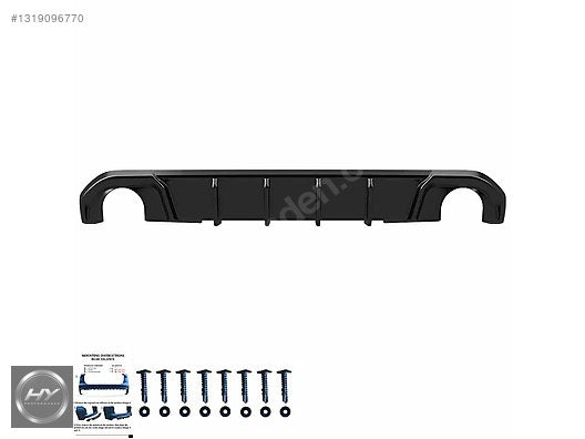 BMW 4 Serisi G26 Gran Coupe Arka Tampon Eki Difüzör Piano Black
