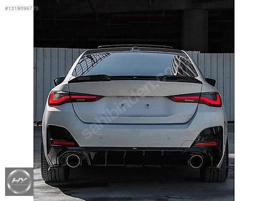BMW 4 Serisi G26 Gran Coupe Arka Tampon Eki Difüzör Piano Black