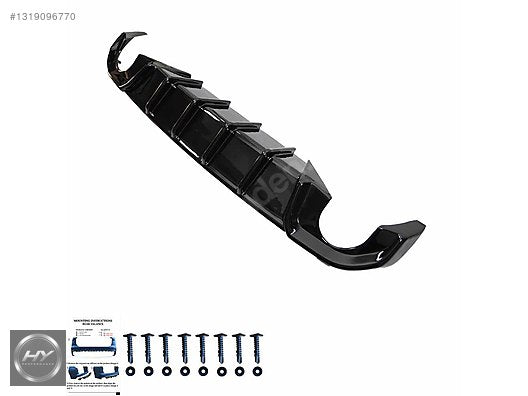 BMW 4 Serisi G26 Gran Coupe Arka Tampon Eki Difüzör Piano Black