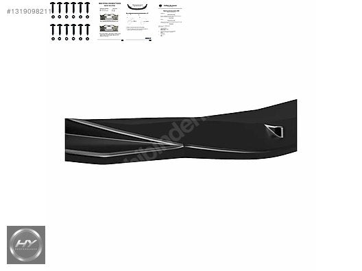 BMW 4 Serisi G26 i4 Gran Coupe Ön Tampon Alt Eki Lip Piano Black