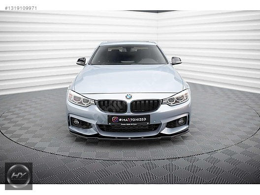 BMW 4 Serisi F32 F33 F36 Ön Tampon Alt Eki Lip Piano Black 13-19