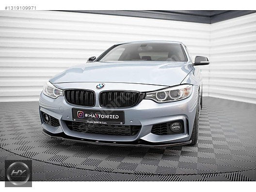 BMW 4 Serisi F32 F33 F36 Ön Tampon Alt Eki Lip Piano Black 13-19