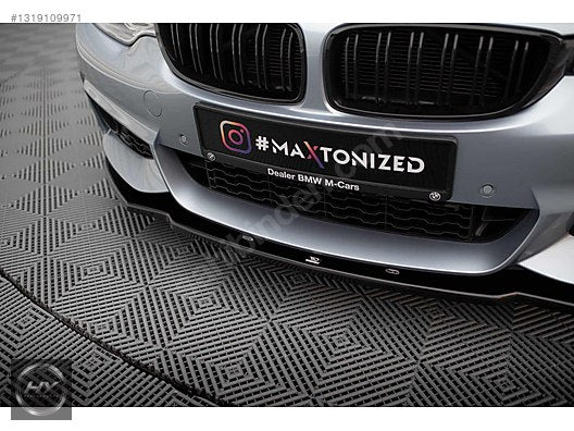 BMW 4 Serisi F32 F33 F36 Ön Tampon Alt Eki Lip Piano Black 13-19