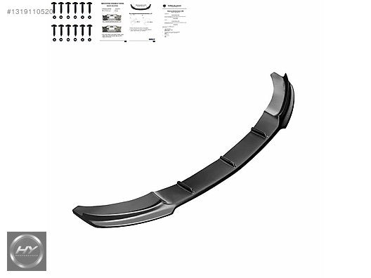 BMW 4 Serisi F32 F33 F36 Ön Tampon Alt Eki Lip Piano Black 13-19
