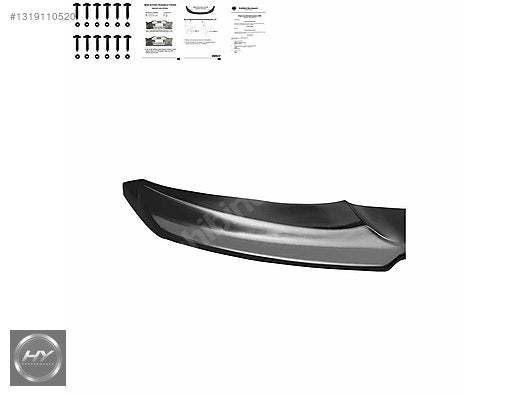 BMW 4 Serisi F32 F33 F36 Ön Tampon Alt Eki Lip Piano Black 13-19