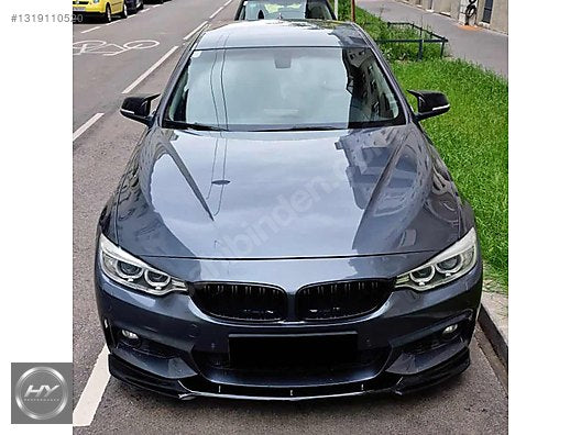 BMW 4 Serisi F32 F33 F36 Ön Tampon Alt Eki Lip Piano Black 13-19