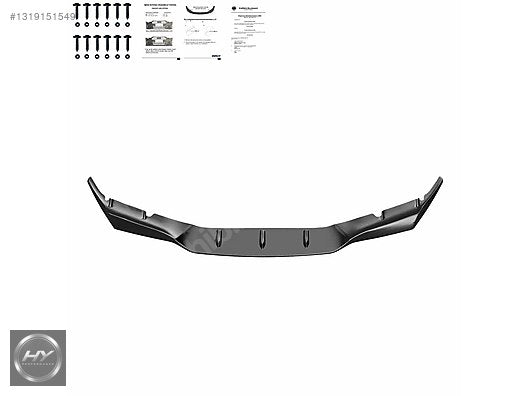 BMW M5 F90 G30 Ön Tampon Alt Eki Lip Splitter 2018-2020