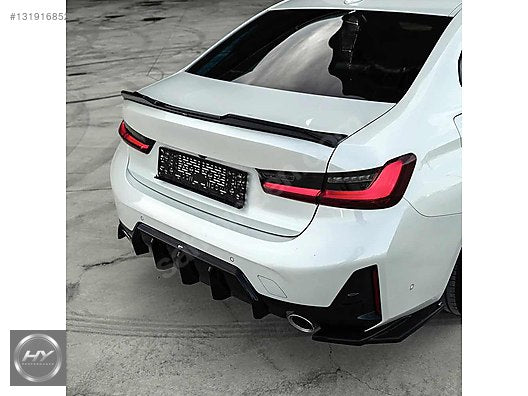 BMW 3 Serisi G20 LCI M Paket Difüzör & Arka Köşe Flap Seti 2022+