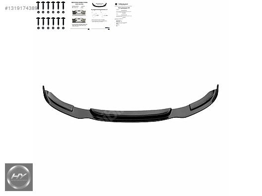BMW 3 Serisi F34 GT 335i M Paket Ön Tampon Alt Eki Lip 2012-2017
