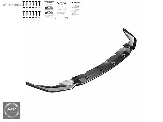 BMW 1 Serisi F40 M Paket Ön Tampon Eki Lip Piano Black 2019-2024