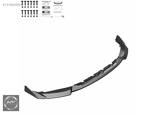 BMW M2 G87 2023+ Ön Tampon Alt Eki Lip Splitter Piano Black