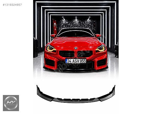 BMW M2 G87 2023+ Ön Tampon Alt Eki Lip Splitter Piano Black