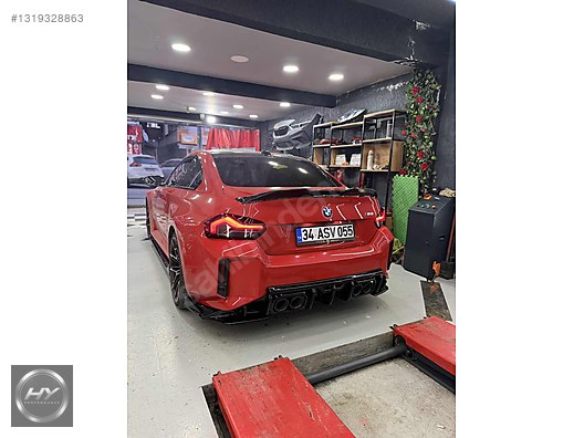 BMW M2 G87 2023+ Arka Tampon Eki Difüzör Piano Black