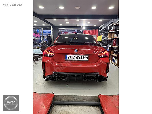 BMW M2 G87 2023+ Arka Tampon Eki Difüzör Piano Black
