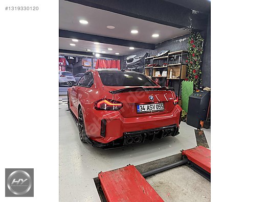 BMW M2 G87 2023+ Arka Tampon Köşe Flapları Piano Black