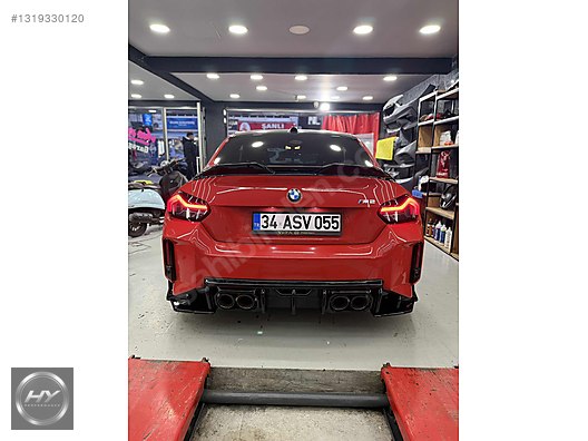 BMW M2 G87 2023+ Arka Tampon Köşe Flapları Piano Black