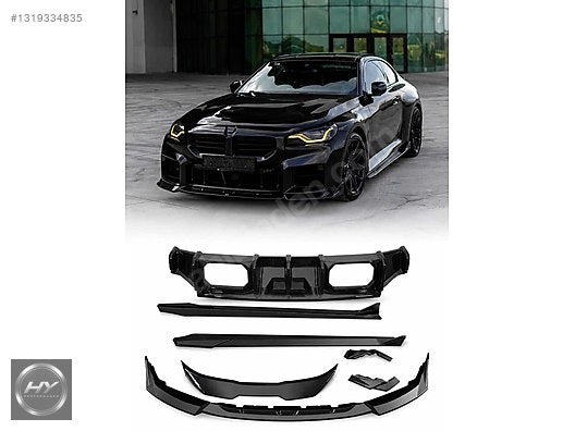BMW M2 G87 2023+ Piano Black Body Kit Lip Spoyler Difüzör Seti