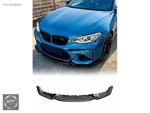 BMW M2 F87 2016-2020 Ön Tampon Alt Eki Lip Splitter Piano Black