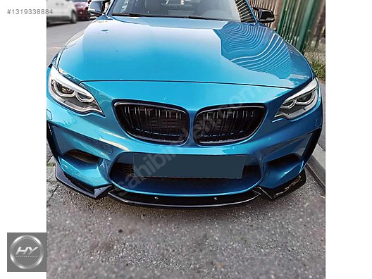 BMW M2 F87 2016-2020 Ön Tampon Alt Eki Lip Splitter Piano Black