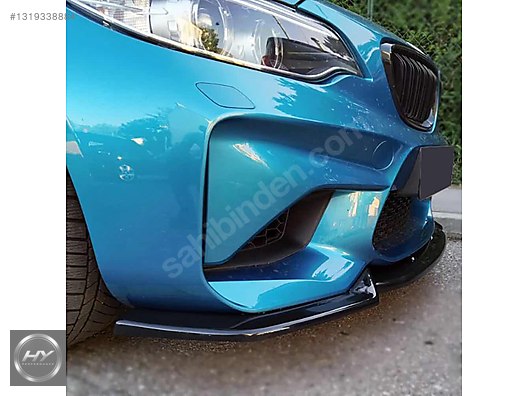 BMW M2 F87 2016-2020 Ön Tampon Alt Eki Lip Splitter Piano Black