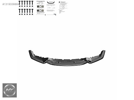 BMW M2 F87 2016-2020 Ön Tampon Alt Eki Lip Splitter Piano Black