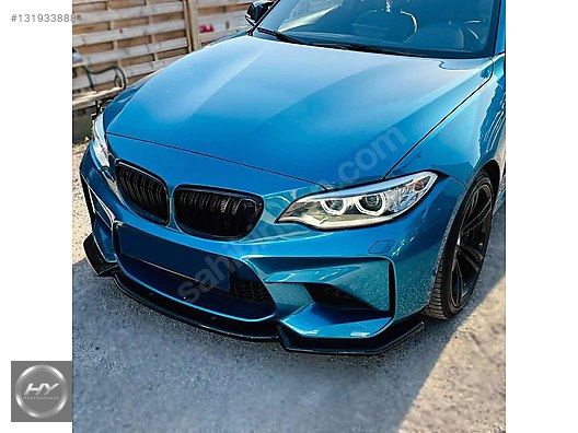 BMW M2 F87 2016-2020 Ön Tampon Alt Eki Lip Splitter Piano Black