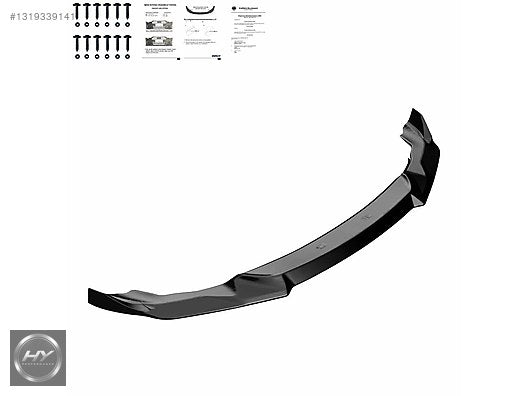 BMW M2 F87 2016-2020 Ön Tampon Alt Eki Lip Splitter Piano Black