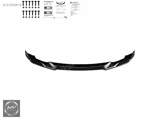 BMW M2 F87 2016-2020 Ön Tampon Alt Eki Lip Splitter Piano Black