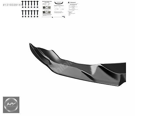 BMW M2 F87 2016-2020 Ön Tampon Alt Eki Lip Splitter Piano Black
