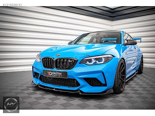 BMW M2 F87 2016-2020 Ön Tampon Alt Eki Lip Splitter Piano Black