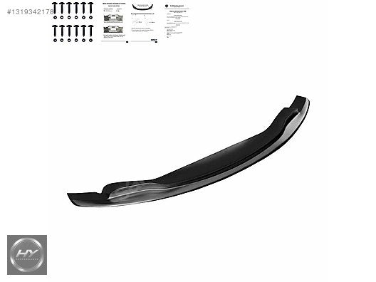 BMW M3 E92 E93 2007-2013 Ön Tampon Alt Eki Lip Piano Black
