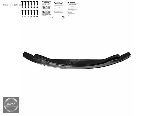 BMW M3 E92 E93 2007-2013 Ön Tampon Alt Eki Lip Piano Black