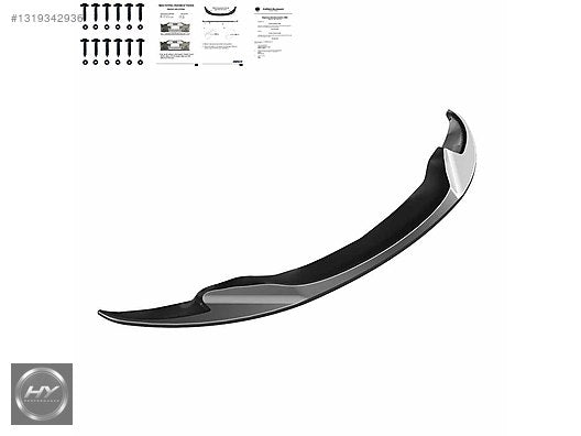 BMW M3 E92 E93 2007-2013 Ön Tampon Alt Eki Lip Piano Black V2