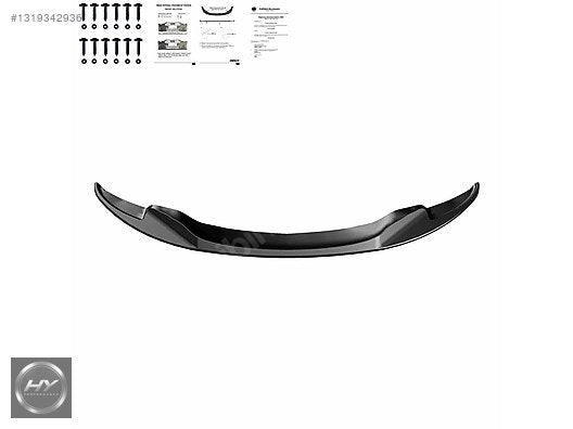BMW M3 E92 E93 2007-2013 Ön Tampon Alt Eki Lip Piano Black V2